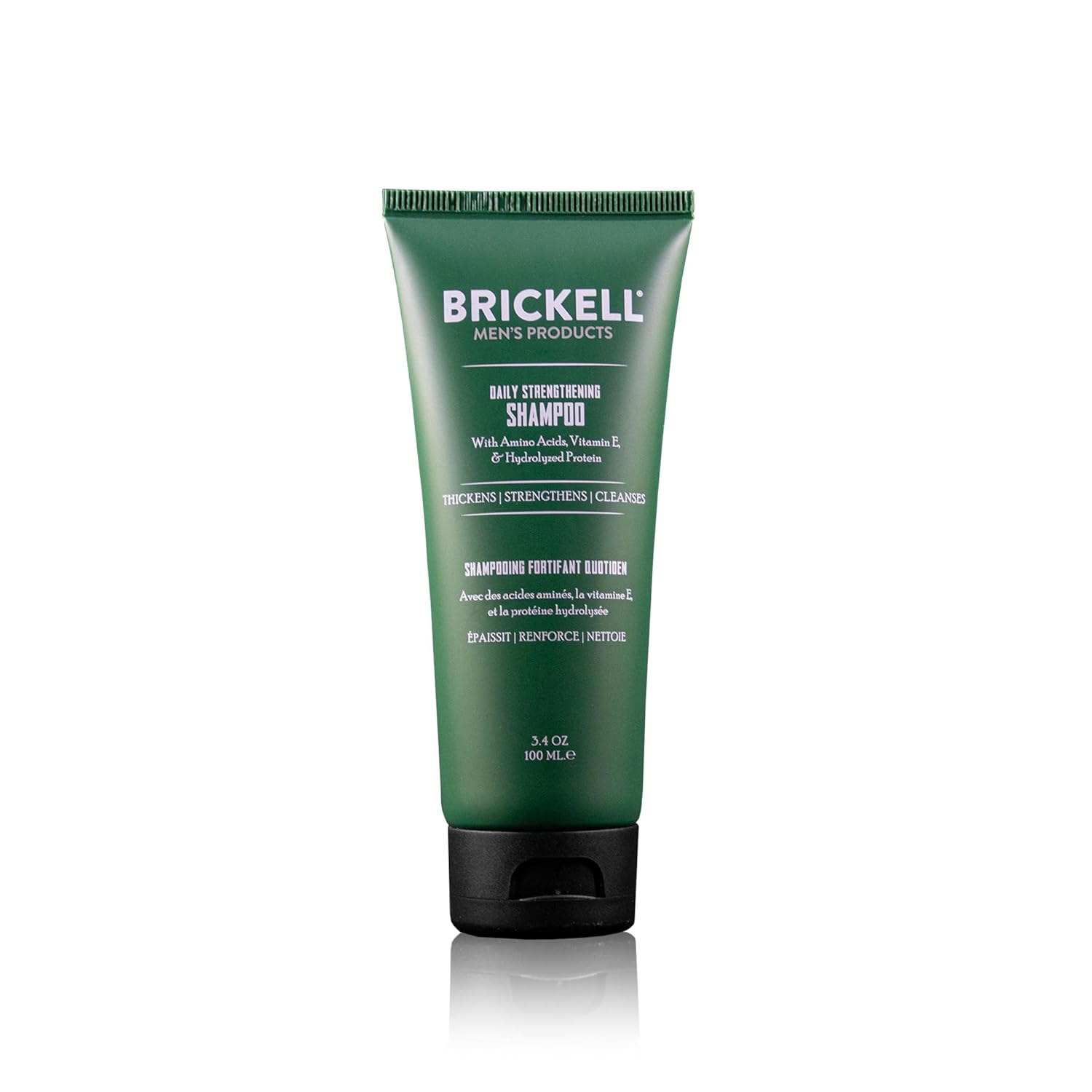 Brickell Men's Daily Strengthening Shampoo bottle